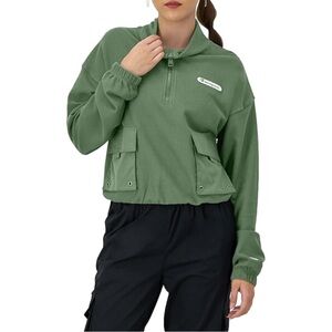 Champion Campus Pique 1/4-Zip Pullover Sweatshirt- Size M